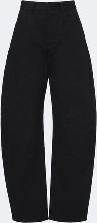 Alaia Ala&iuml;a Jeans barrel de tiro alto
