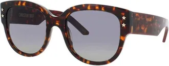 Dior DIORPACIFIC B2I Smoke Gradient Square Ladies Sunglasses CD40157I 55B 54