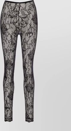 Givenchy lace detailing sheer fabric trousers