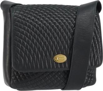 Bally Pre-owned Cross Body Bags, female, Black, Size: ONE SIZE Pre-owned Leather Crossbody Bag