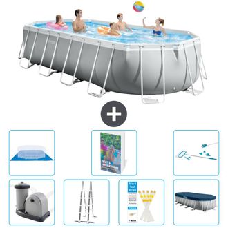 Intex Piscina Prism Frame Oval - 610x305x122 Cm - 8-piezas S573