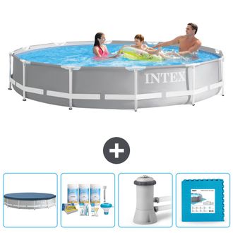 Intex Piscina Prism Frame Redonda - 366x76 Cm - 7-piezas Scb2