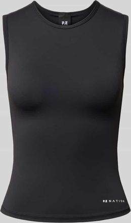 P.E Nation Muscle Tank mit Rundhalsausschnitt und Logo-Print in Black, Gr&ouml;&szlig;e XL