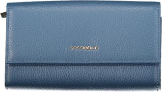 Coccinelle Metallic Soft Wallet - Dames - Portefeuilles - Blauw - ONE Size - Accessoires