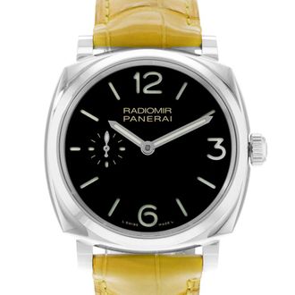 Officine Panerai Pre-owned Panerai Radiomir 1940 3 Days Hand Wind Black Dial Mens Watch PAM 00574