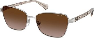 Ralph Lauren RA4149 949213 Womens Sunglasses Silver Size 56
