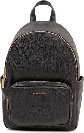 Michael Kors Tassen, Dames, Zwart, ONE Size, Leer, Tanner Medium Ruglederen Rugzak