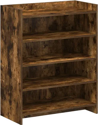 vidaXL Armario Zapatero Roble Ahumado 73,5 X 36 X 92 Cm Vidaxl