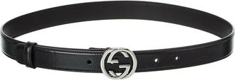 Gucci Double G Leather Belt