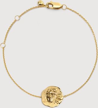 Monica Vinader Gold Gemini Zodiac Chain Bracelet
