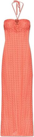 Melissa Odabash Harriet Dress - Dames - Zomerkleedjes - Oranje - M - Polyester - Kleedjes