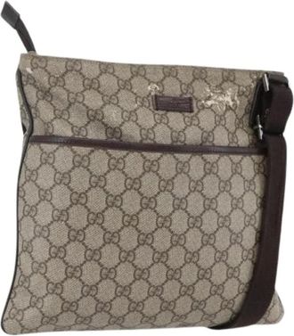 Gucci Pre-owned Cross Body Bags, female, Beige, Size: ONE SIZE Pre-owned Vintage Cross Body Bag