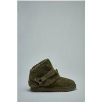 Burberry Suede and Shearling Chubby Boots