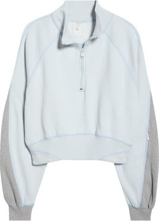 Free People FP Movement Out of the Park Half Zip Pullover in Arctic Snow at Nordstrom, Size X-Small