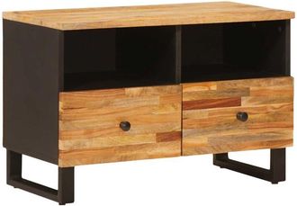 vidaXL Mueble De Tv Marr&oacute;n 70 X 33 X 46 Cm Madera De Mango Maciza Vidaxl