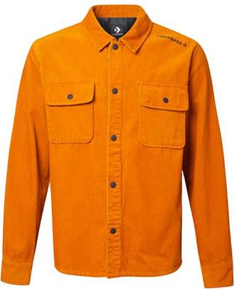 Converse Mens Converse Sports Cargo corduroy Shirt Jacket Yellow 10019954-A02