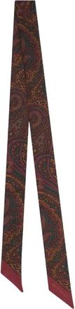 Etro Paisleyina Sjaal - Dames - Zijden sjaals - Bruin - ONE Size - Accessoires
