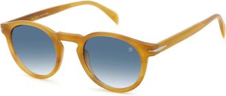 Eyewear by David Beckham 1036/S Zonnebril - Heren - Accessoires - Blauw - Maat: 49 MM