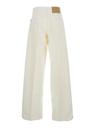 Haikure Wide-Leg Denim Jeans - White