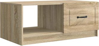 vidaXL Mesa De Caf&eacute; Roble Sonoma 90 X 50 X 37 Cm Madera De Ingenier&iacute;a Vidaxl