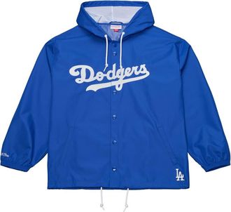 Mitchell & Ness Mens Mitchell & Ness Royal Los Angeles Dodgers Full-Snap Hooded Coaches Jacket at Nordstrom, Size Large