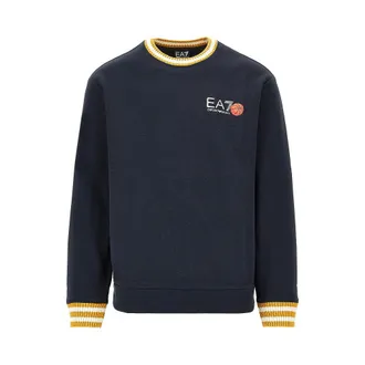 Emporio Armani Cotton sweatshirt with logo print Man XL