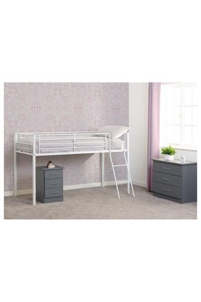Seconique Kora Mid Sleeper Single in White
