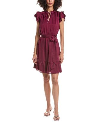Anne Klein Flutter Sleeve Short Dress