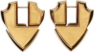 Burberry Shield earrings - women - Gold Plated Sterling Silver - One Size