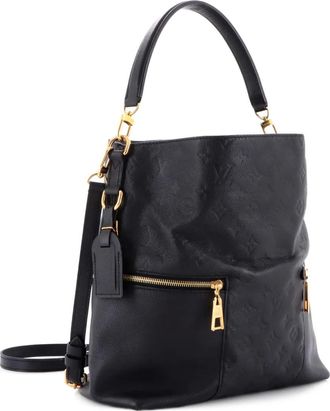 Louis Vuitton Borsa a mano Melie in pelle Empreinte con monogramma - Nero