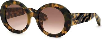 Roberto Cavalli Zonnebril - unisex - Zonnebrillen - Bruin - 53 MM - Accessoires