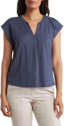 Bobeau Dolman Sleeve Piqué T-Shirt in Indigo at Nordstrom Rack, Size X-Large