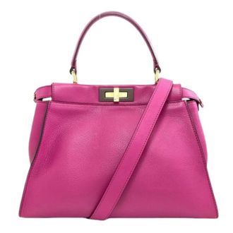 Fendi Pre-owned Handbags, female, Pink, Size: ONE SIZE Pre-owned Vintage Handbag