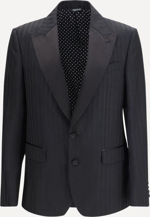 Dolce & Gabbana Striped peak-lapel Blazer Male 46