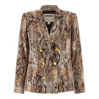 L'agence Jassen, Dames, Bruin, S, Leer, Colin Blazer