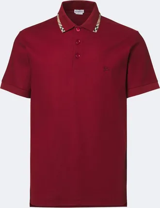 Burberry Burberry Check cotton piqu&eacute; polo shirt