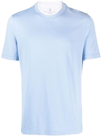 Brunello Cucinelli T-shirt girocollo - Blu