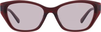Ferragamo Light Burgundy Cat Eye Ladies Sunglasses SF2125SLB 606 53