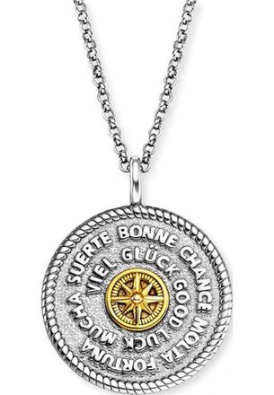 Engelsrufer Womens ERN-TALISMAN-LUCK-BI Ladies Talisman Necklace - Multicolour Sterling Silver - One Size