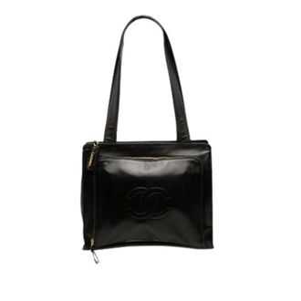 Chanel Pre-owned Vintage Tote Bag - Dames - Pre-owned - Zwart - Maat: ONE Size Zijde