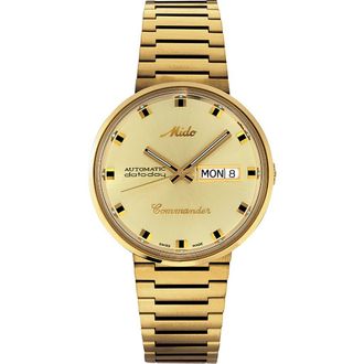 Mido Commander 1959 Automatic Bracelet Watch, 37mm in Yellow at Nordstrom