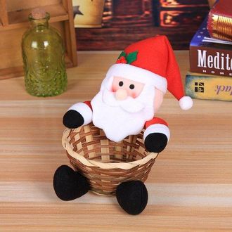 OEM Cestas De Dulces Decorativas Navide&ntilde;as - Adornos De Escritorio - Cestas De Dulces De Regalo Para Ni&ntilde;os - Paquete De 2 - 12 X 18 Cm