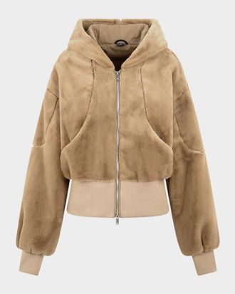 Moose Knuckles Rose de Lima Bunny Jacket with Hood