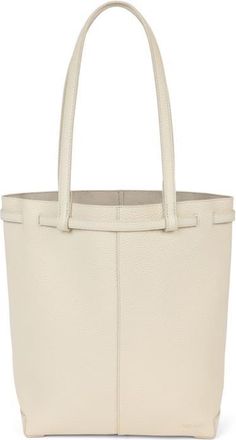 WE-AR4 The Roxie Leather Tote in Cotton White at Nordstrom