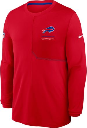 Nike Buffalo Bills Sideline Coach Nike Mens Dri-FIT NFL Long-Sleeve Top in Red | 03B1009K81-B8B