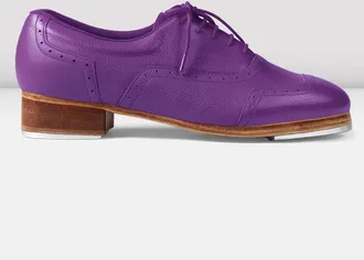 Bloch Mens Jason Samuels Smith Pebble Leather Tap Shoes, Fuchsia Pebble Leather