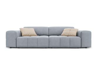 CXL by Christian Lacroix Sof&aacute; 3 plazas de terciopelo azul claro