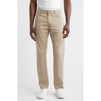 AG - Adriano Goldschmied Tellis Airluxe Commuter Performance Sateen Slim Fit Pants in Desert Tan at Nordstrom, Size 29 X 32