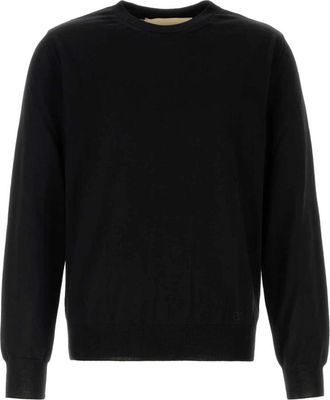 Valentino Garavani Wollen Trui - Heren - Sweatshirts - Zwart - M - Wol - Hoodies & sweatvesten
