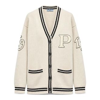 Prada Cardigan - Dames - Truien - Beige - Maat: XS